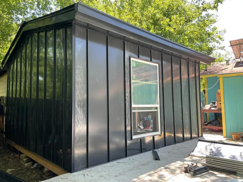 Black standing seam metal wall panels for Metal Roof Installation in Oregon